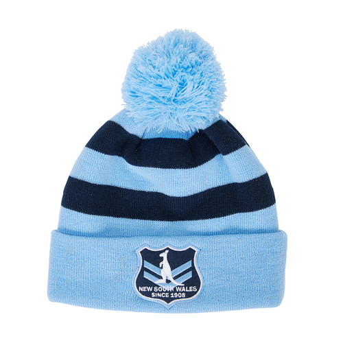 New South Wales NSW Blues State Of Origin 2019 CCC Pom Pom Beanie! T9