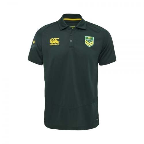 Australian Kangaroos ARL NRL CCC Polo T Shirt Green Sizes Small ONLY!