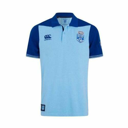 New South Wales Blues Origin CCC Players Overlay Polo Shirt Sizes S-4XL! T9
