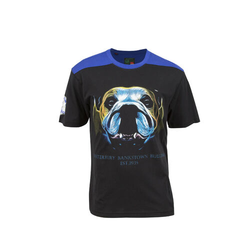 Canterbury Bansktown Bulldogs NRL Dogzilla Graphic T Shirt Kids Size 12! T5