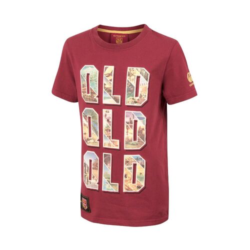 QLD Maroons Origin CCC Photographic Triple QLD T Shirt Ladies Sizes 8-16! T7