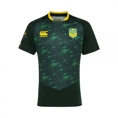 Australian Kangaroos ARL NRL CCC Training Shirt Green Sizes XS-M!