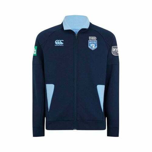 New South Wales Blues 2019 CCC Hybrid Zip Thru Fleece Jacket Sizes S-4XL!