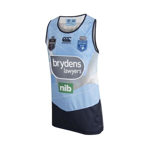 New South Wales NSW Blues CCC 2018 Players Training Singlet Shirt Size S-3XL!
