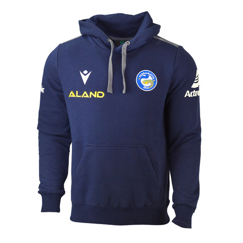 Parramatta Eels NRL Macron Pullover Travel Hoody Hoodie Size Medium! T1