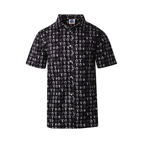 Collingwood Magpies AFL Logo Hawaiian Button-Up Shirt Sizes S-3XL! S21