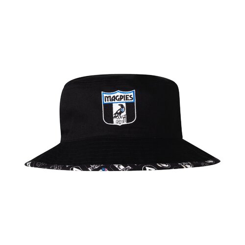Collingwood Magpies AFL 2021 Playcorp Adult Reversible Bucket Hat/Cap! S21
