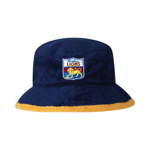 Brisbane Lions AFL 2022 Playcorp Adult Terry Bucket Hat/Cap! S21