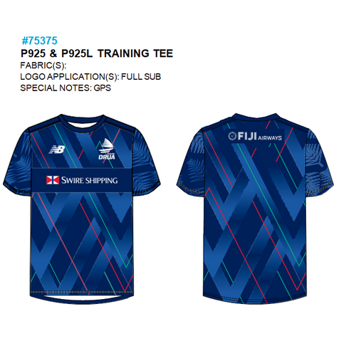 Fiji Drua Rugby 2025 New Balance Coaches Training Shirt Size S-7XL!