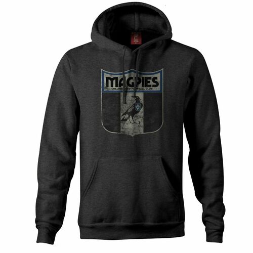 Collingwood Magpies AFL Distressed Retro Logo Hoody Sizes S-3XL! BNWT's!