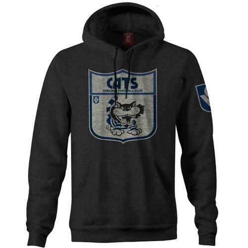 Geelong Cats AFL Distressed Retro Logo Hoody Sizes S-3XL! BNWT's! W8