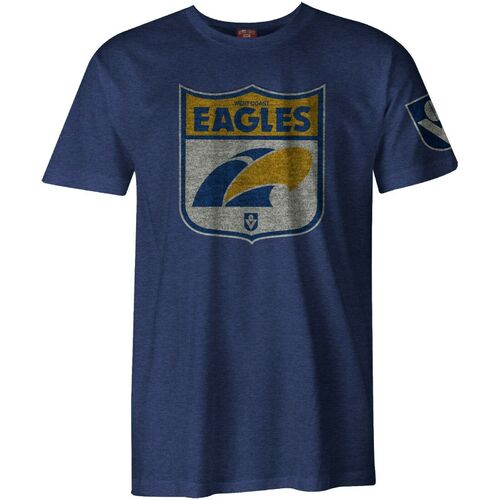 West Coast Eagles AFL Distressed Retro Tee Shirt Sizes S-3XL! BNWT's! W8