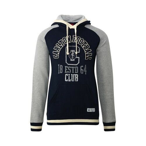 Carlton Blues Ladies Womens 2017 Supporter Pullover Hoodie sizes 10 14 