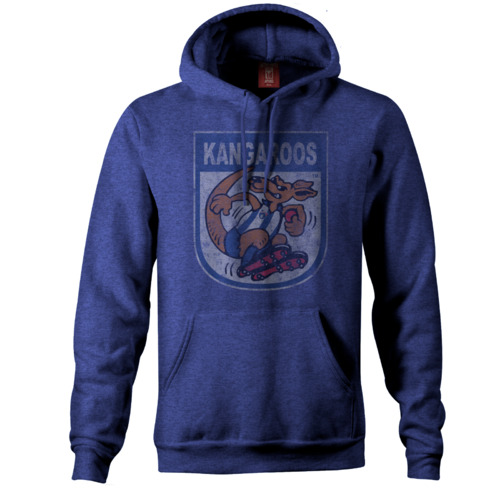 North Melbourne Kangaroo AFL 90's Retro Logo Pullover Hoody Sizes S-3XL!