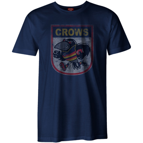 Adelaide Crows AFL Distressed 90's Retro Logo T Shirt Sizes S-3XL! BNWT's!