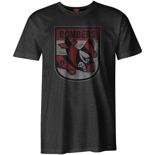Essendon Bombers AFL Distressed 90's Retro Logo T Shirt Sizes S-3XL! BNWT's!