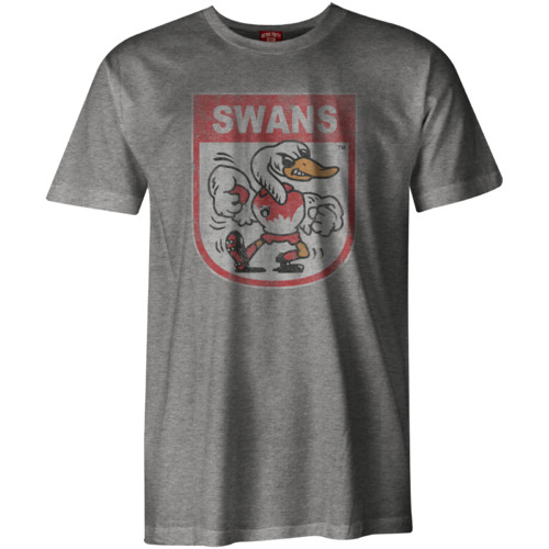 Sydney Swans AFL Distressed 90's Retro Logo T Shirt Sizes S-3XL!