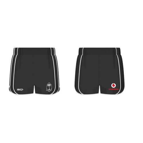 Fiji Rugby ISC Players Black Athletic Running Shorts Sizes S-5XL! T8