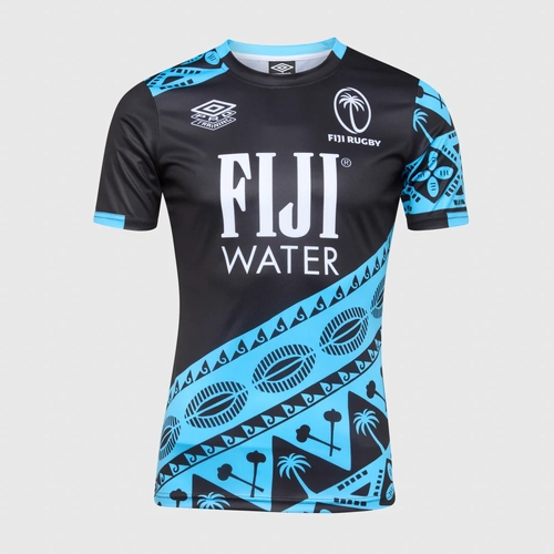 Fiji Rugby Union 2025 Umbro Players Rugby Pre Match Shirt Adults Size S-7XL!