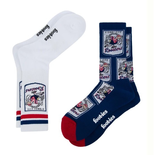 Sydney Roosters NRL Retro Sneaker Socks 2 pack!