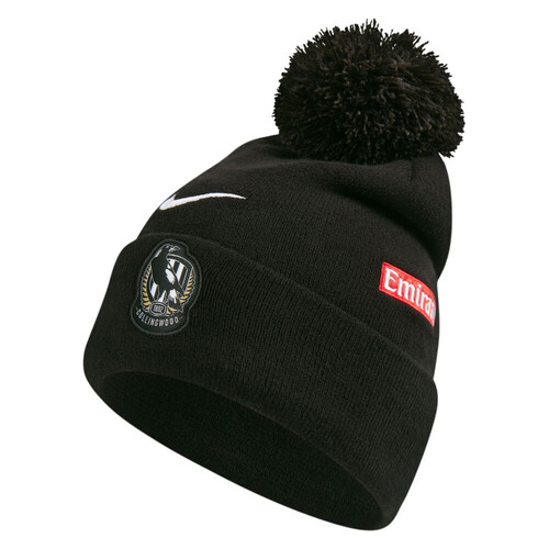 Collingwood Magpies 2024 AFL Players Nike Pom Pom Beanie!