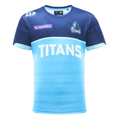 Gold Coast Titans NRL Dynasty Warm Up Training Tee Shirt Sizes S-3XL! T3