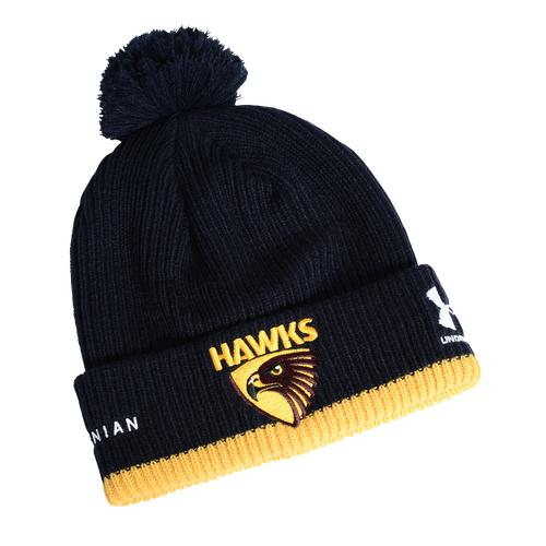 Hawthorn Hawks AFL Under Armor 2026 Players Beanie!
