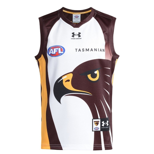 Hawthorn Hawks AFL Under Armor 2026 Clash Guernsey Sizes Kids 6-16!