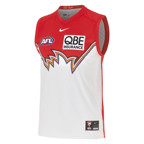 Sydney Swans AFL 2025 Nike Pride Guernsey Sizes S-4XL!