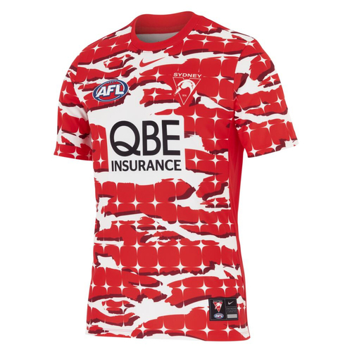 Sydney Swans AFL 2025 Nike Pre Match Top Shirt Sizes S-4XL!