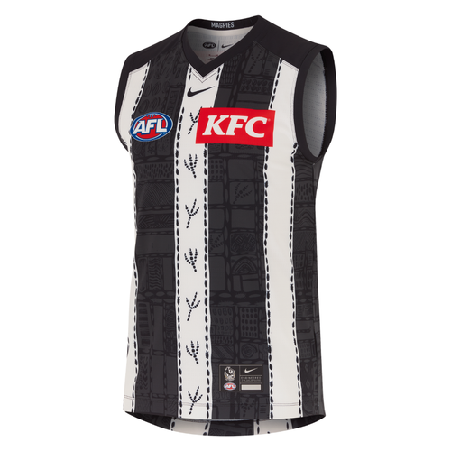 Collingwood Magpies AFL 2025 Indigenous Guernsey Sizes S-4XL!