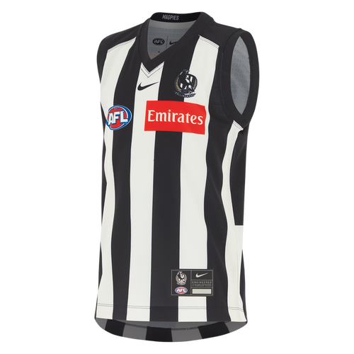 Collingwood Magpies AFL 2025  Home Guernsey Kids Sizes XS-XL!