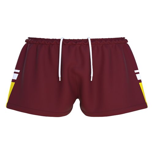 Brisbane Broncos Youth Kids Classic Hero Footy Shorts Size 6-14