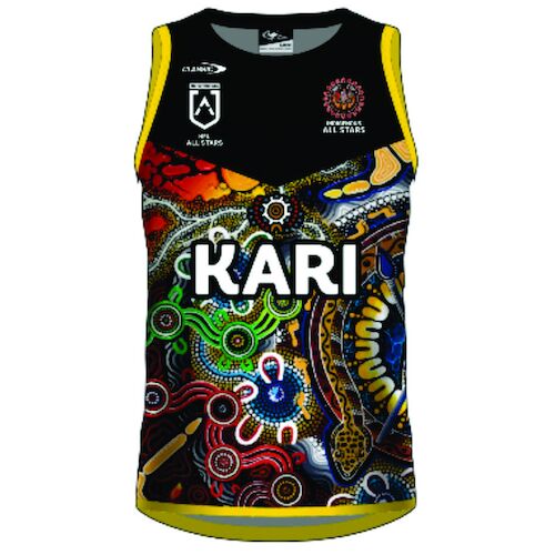 IAS Indigenous All Stars 2021 Players Training Singlet Adults Sizes S-5XL!