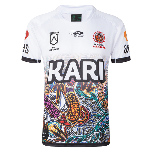 NRL 2021 Long Sleeve Fishing Polo Tee Shirt Adult Indigenous All Stars 