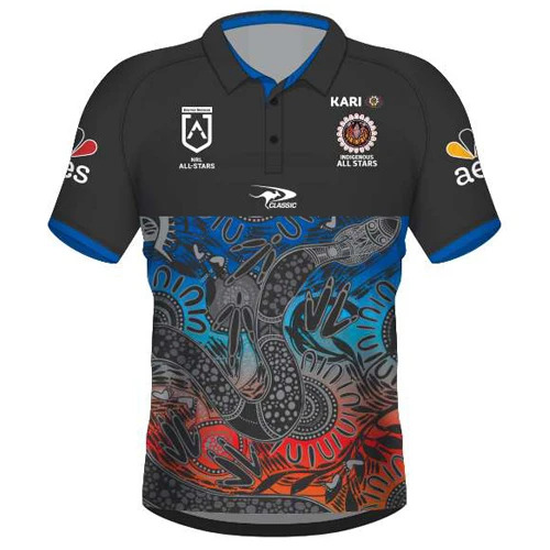 IAS Indigenous All Stars 2022 Performance Polo Shirt Sizes S-7XL! 