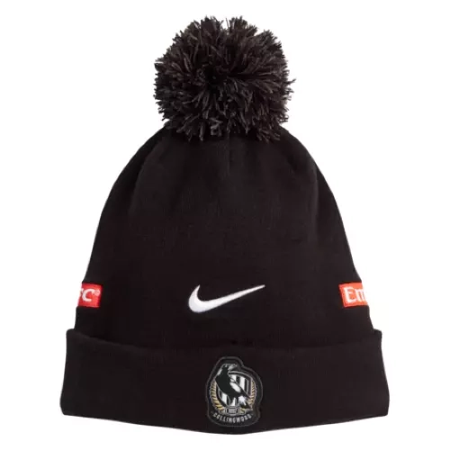 Collingwood Magpies 2025 AFL Players Nike Pom Pom Beanie!