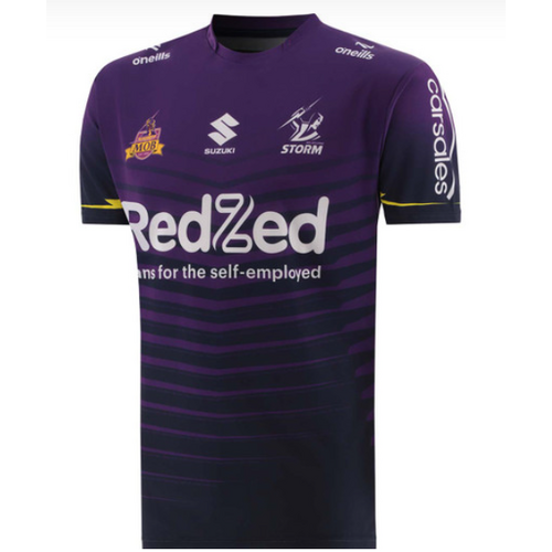 Melbourne Storm NRL 2024 O'Neills Players Warm Up Tee Sizes S-7XL!