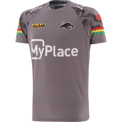 Penrith Panthers NRL 2024 O'Neills Training Shirt Grey Sizes S-3XL!