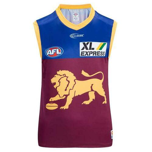 Official First 18 AFL Brisbane Lions Mens Half Time Hoody 