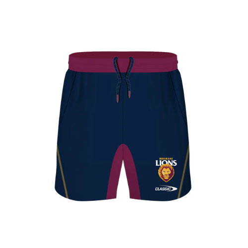 Brisbane Lions AFL Players Classic Training Shorts Sizes S-5XL! T1