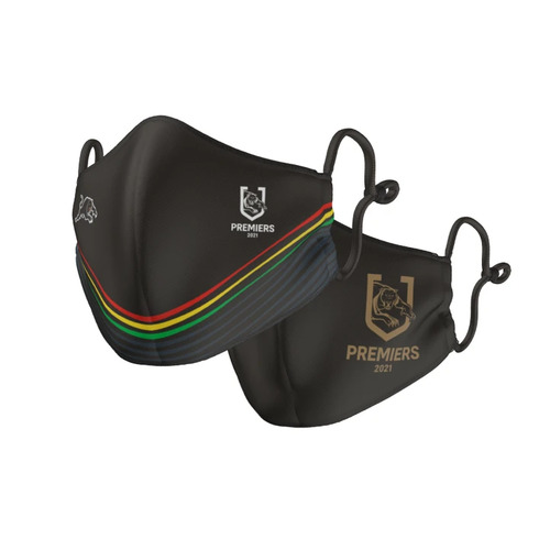 Penrith Panthers NRL Premiers 2021 Kids Reversible Face Mask *IN STOCK*