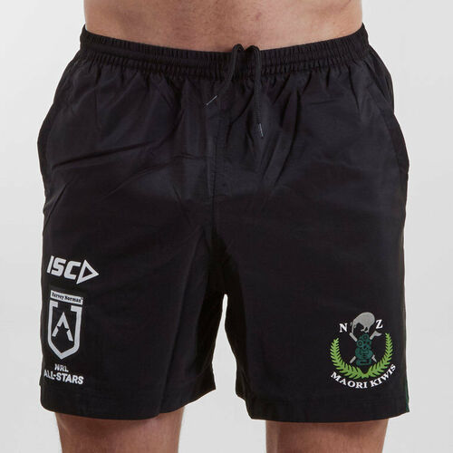 New Zealand Maori All Stars 2019 Players Training Shorts Size S-5XL! NRL Kiwis