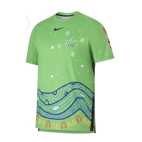 Melbourne Stars Big Bash BBL Cricket Nike Indigenous Jersey Sizes S-3XL!