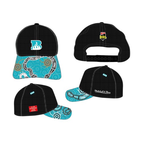 Brisbane Heat Big Bash BBL Cricket Players Indigenous Training Cap/Hat!