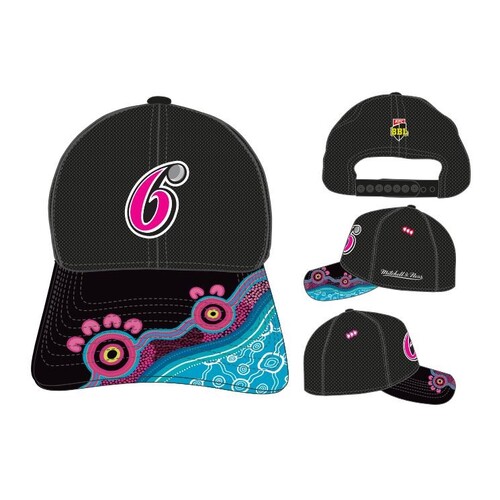Sydney Sixers Big Bash BBL Cricket Players Indigenous Training Cap/Hat!