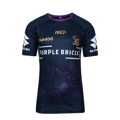 Melbourne Storm NRL ISC Kids Cam Smith 400 Run Out Tee Kids Sizes 6! T9