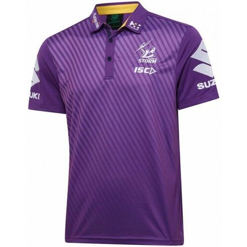Melbourne Storm NRL 2020 Players ISC Purple Polo Shirt Sizes S-5XL!