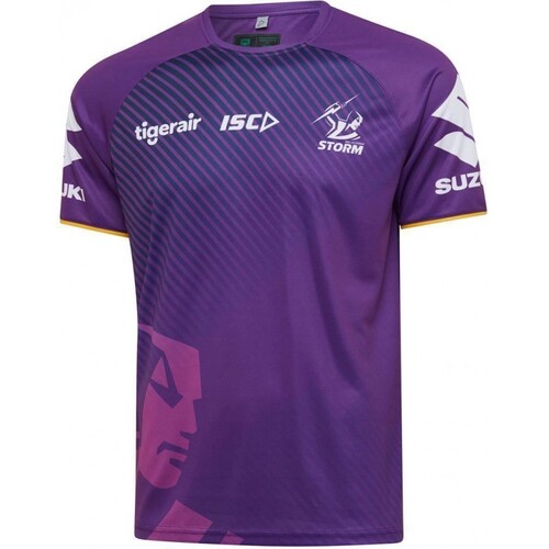 Melbourne Storm NRL Players ISC Purple Training Shirt Sizes S-5XL! T0