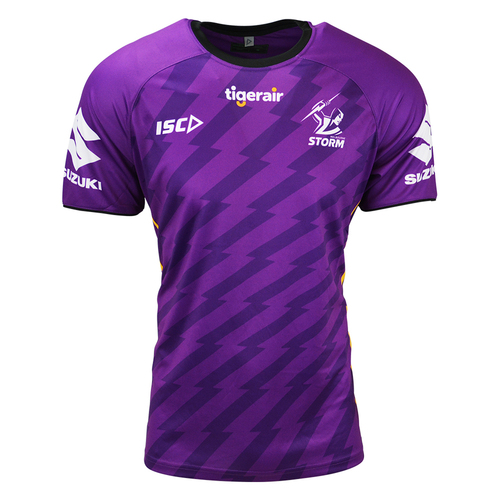 Melbourne Storm NRL 2020 ISC Players Run Out Shirt Training Shirt Sizes S-5XL!